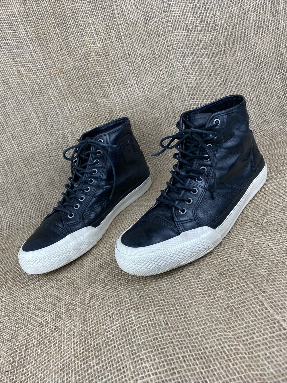 Frye Men’s Chukka Boot Ankle Leather High Top Sneakers Size 10 Black Lace Up